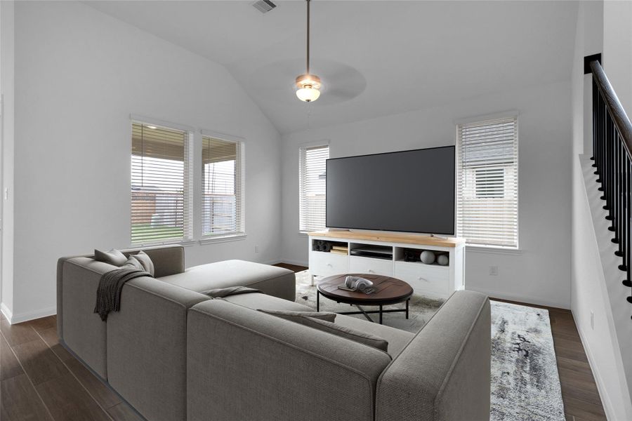 Furnished interior view inside a new home in Elyson, Katy (Image 8). Furnished interior view inside a new home in Elyson, Katy (Image 8).