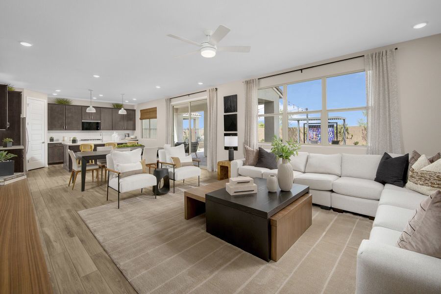 Representative furnished interior of a home built from the Pacific by Mattamy Homes in White Tank Vistas, Waddell (Image 8).