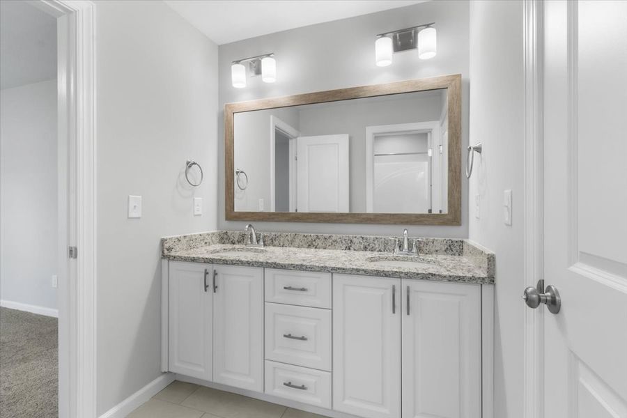 Secondary Bathrooms | 5065 Anna Creek Way, The Kingsland II Plan by Ivey Homes Secondary Bathrooms | 5065 Anna Creek Way, The Kingsland II Plan by Ivey Homes
