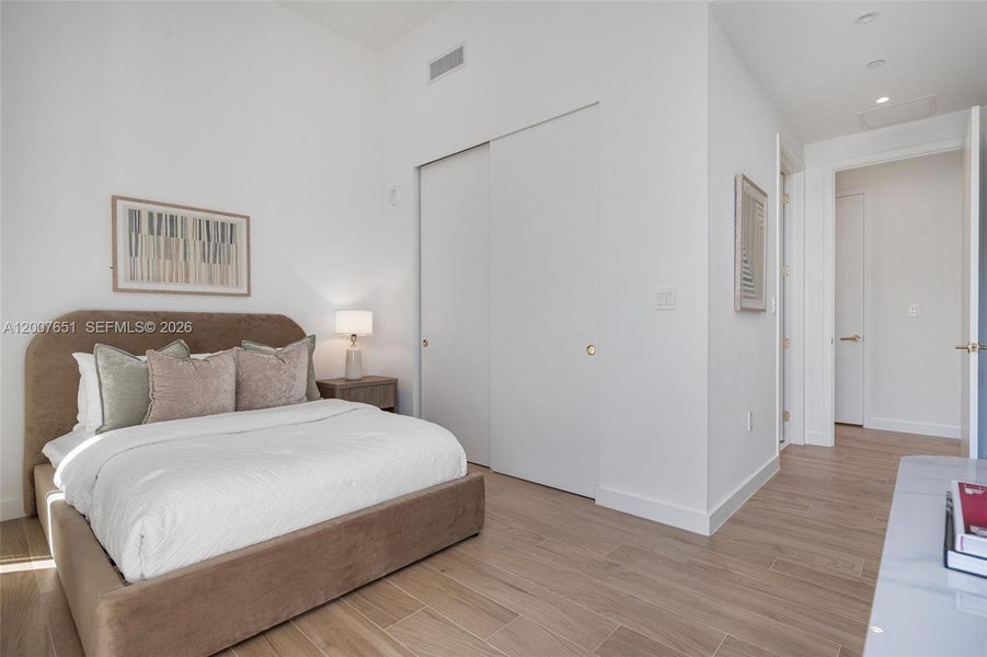 Furnished interior view inside a new home in , Miami (Image 32).