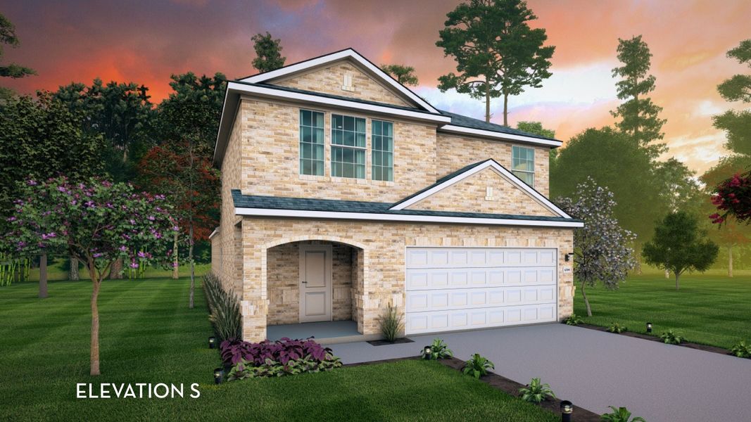 Representative exterior photo of a completed home built from the Ash by CastleRock Communities in Westridge, McKinney, TX (Image 19).