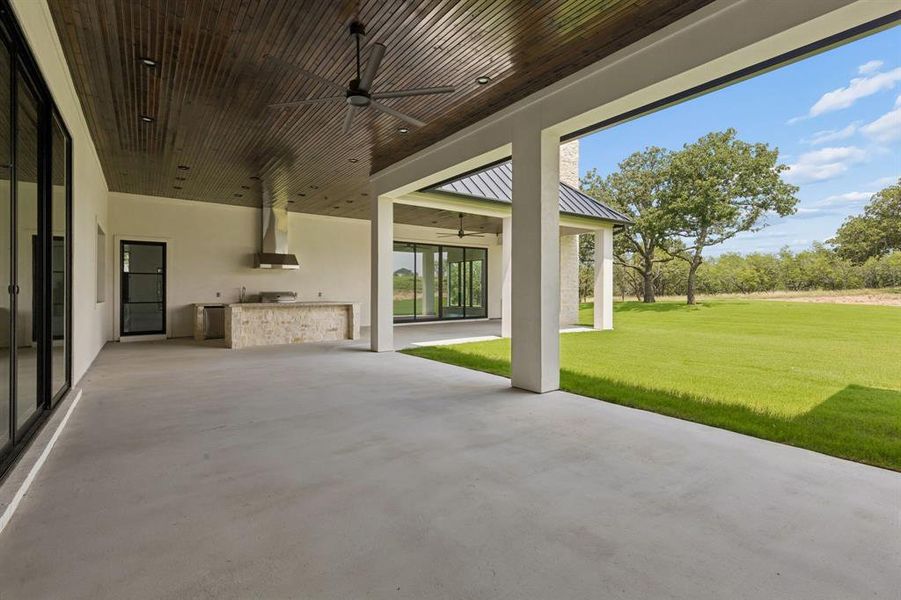 Exterior details and patio area of a home in , Weatherford (Image 2). Exterior details and patio area of a home in , Weatherford (Image 2).