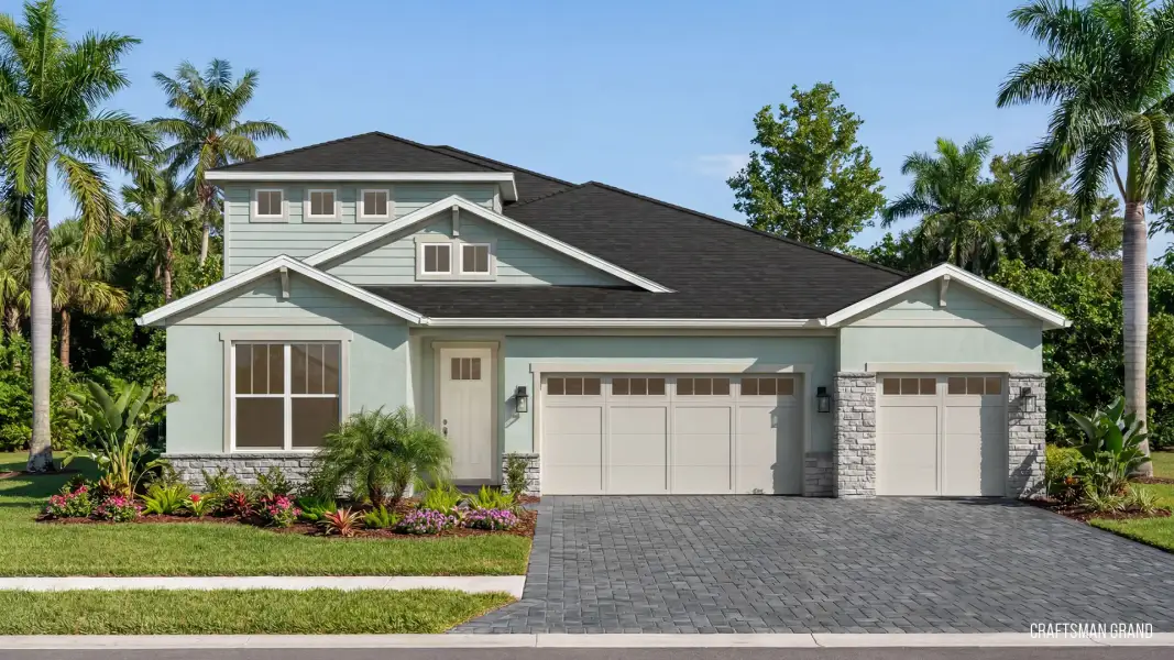 The Craftsman Elevation with Second Story