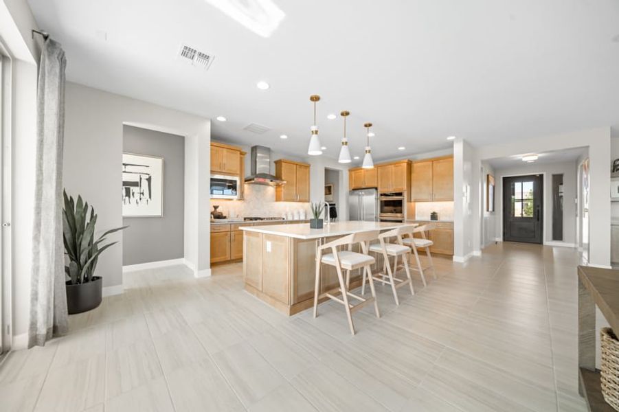 Representative furnished interior of a home built from the Sunrise by Taylor Morrison in Ovation at Meridian 55+, Queen Creek (Image 10).