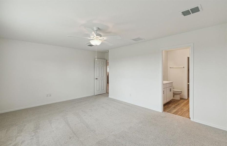 Spacious owner's suite with private bath *Model Representation* Spacious owner's suite with private bath *Model Representation*