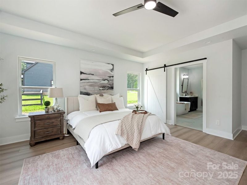 Furnished interior view inside a new home in , Waxhaw (Image 32).