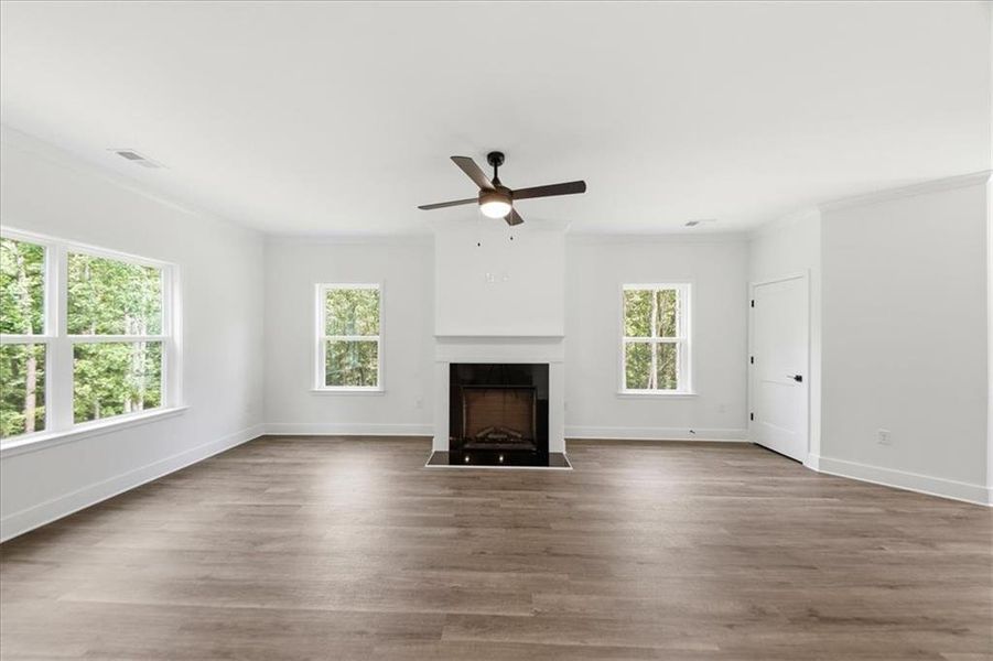 Spacious, unfurnished interior of a new home in Tuscany Hills, Douglasville (Image 35). Spacious, unfurnished interior of a new home in Tuscany Hills, Douglasville (Image 35).