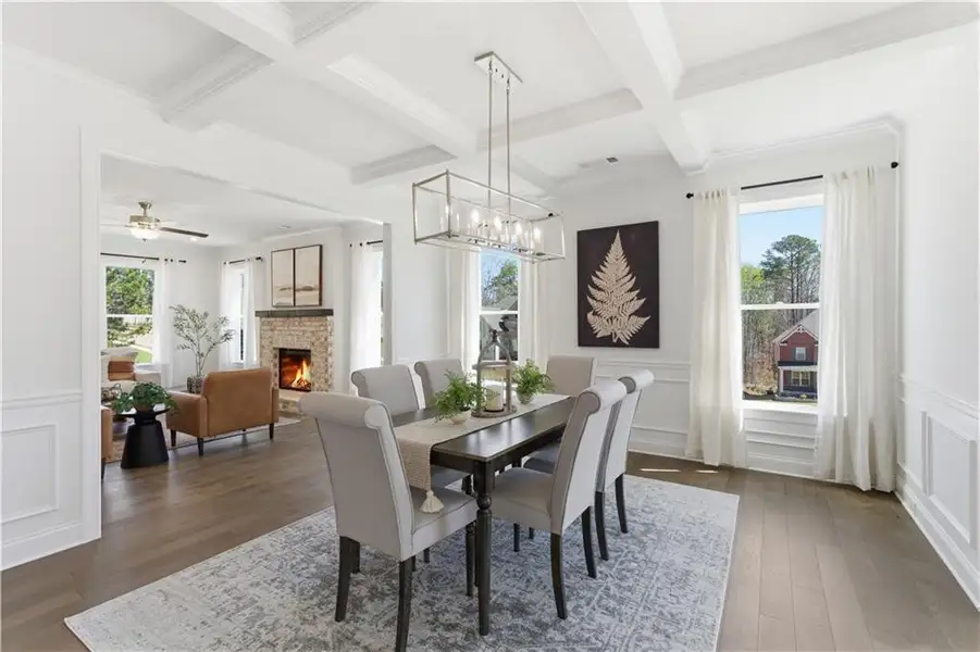 Furnished interior view inside a new home in The Estates at Hurricane Pointe, Douglasville (Image 6).
