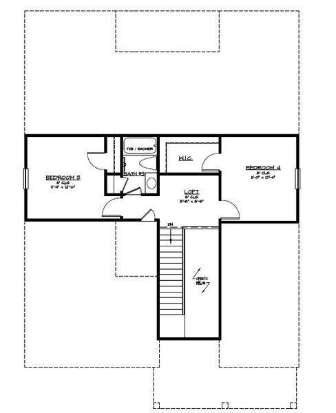 2D floor plan layout of this home in Heritage at New Riverside, Bluffton, SC (Image 5).