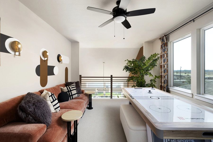 Furnished interior view inside a new home in Flora, Hutto (Image 33).