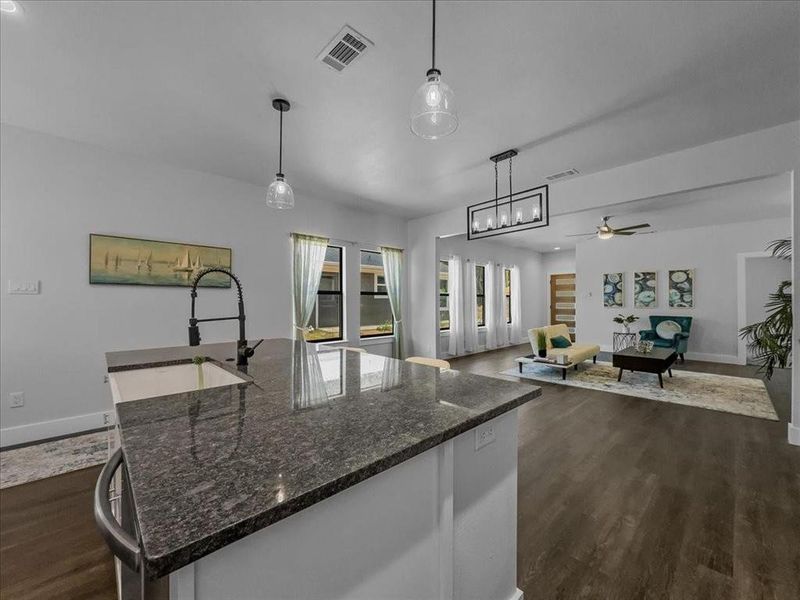 Furnished interior view inside a new home in , Granbury (Image 11). Furnished interior view inside a new home in , Granbury (Image 11).