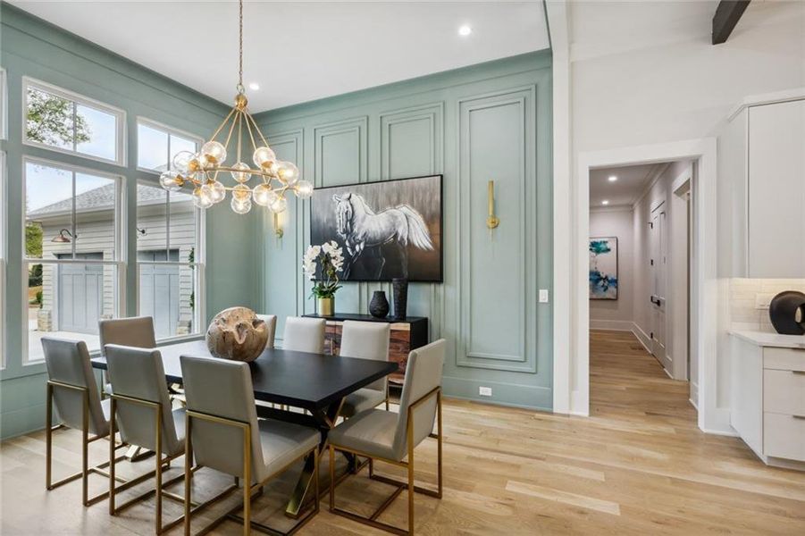 Furnished interior view inside a new home in , Atlanta (Image 5).