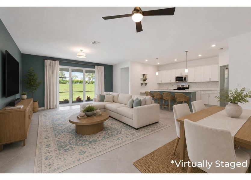 Furnished interior view inside a new home in , Venice (Image 12).