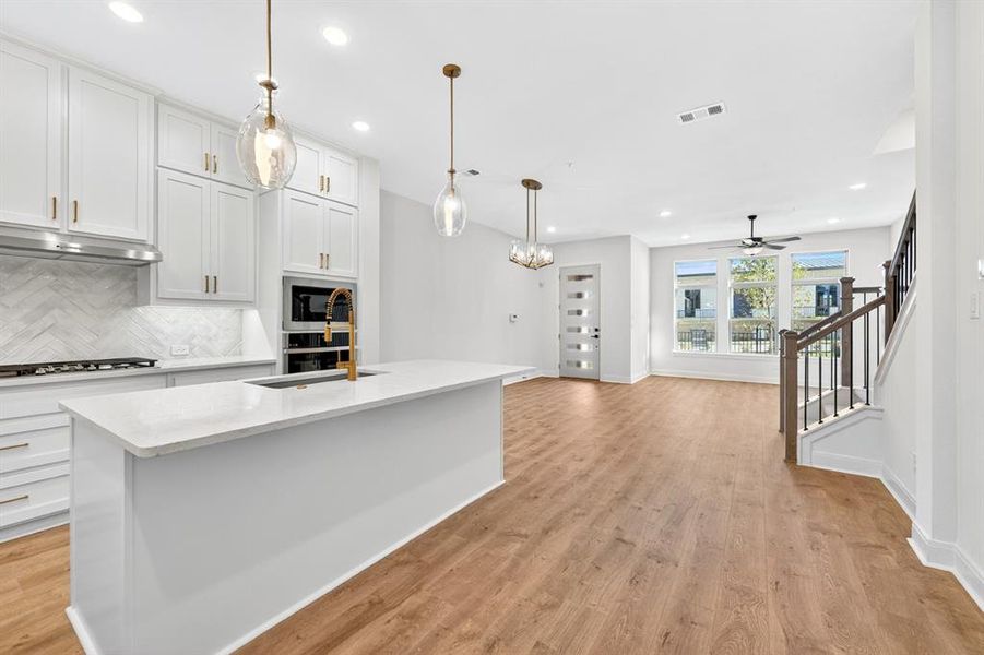 Furnished interior view inside a new home in Hillside at Las Colinas, Irving (Image 10).