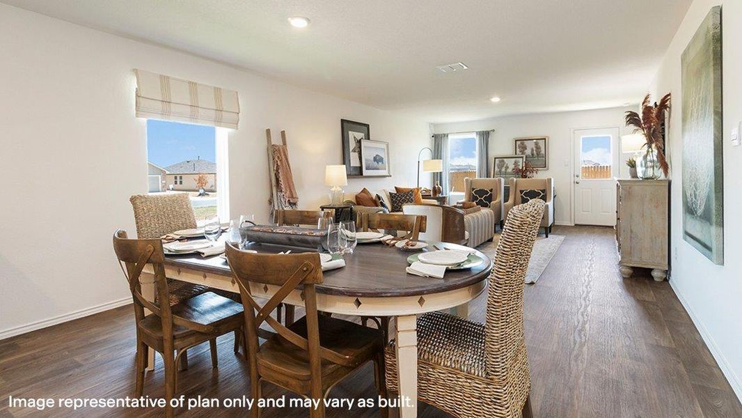 Furnished interior view inside a new home in The Villages at Schwertner Ranch, Jarrell (Image 13). Furnished interior view inside a new home in The Villages at Schwertner Ranch, Jarrell (Image 13).