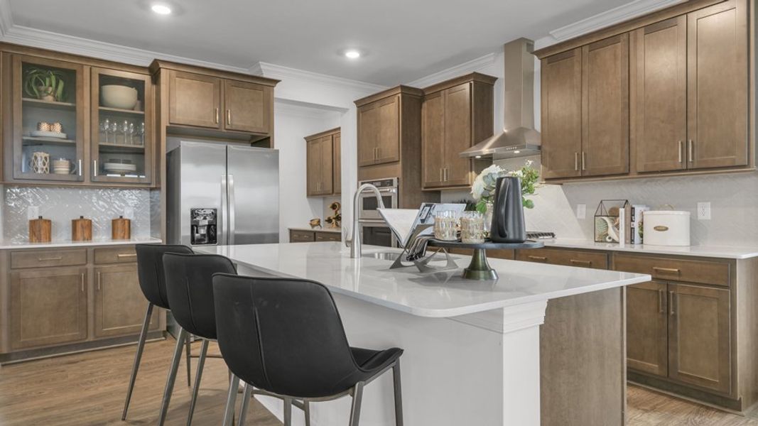 Representative furnished interior of a home built from the Jordan by D.R. Horton in Kalas Falls, Wake Forest (Image 12). Representative furnished interior of a home built from the Jordan by D.R. Horton in Kalas Falls, Wake Forest (Image 12).