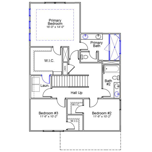 2D floor plan layout of this home in Renaissance at White Oak, Garner, NC (Image 4). 2D floor plan layout of this home in Renaissance at White Oak, Garner, NC (Image 4).