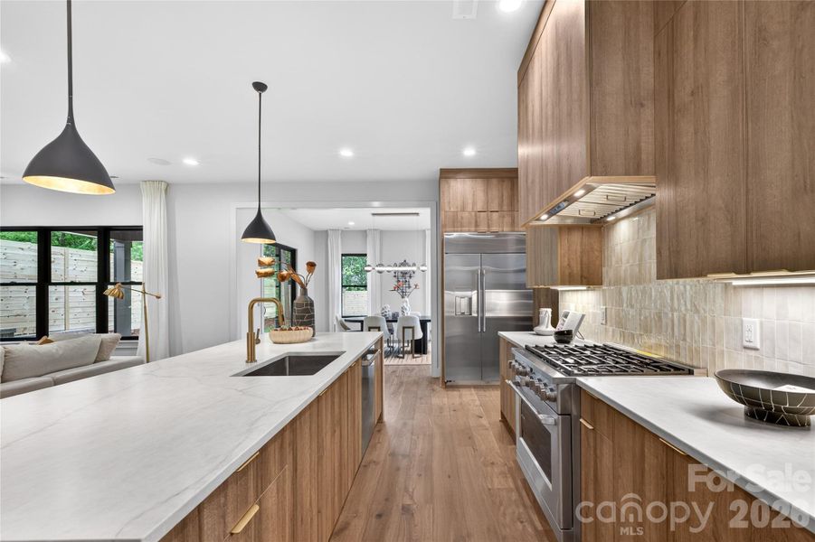 Premium quartz countertops throughout