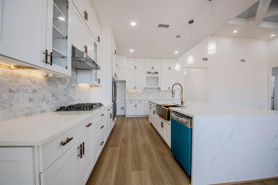 Closer View of Kitchen Note the Amount of Cabinets