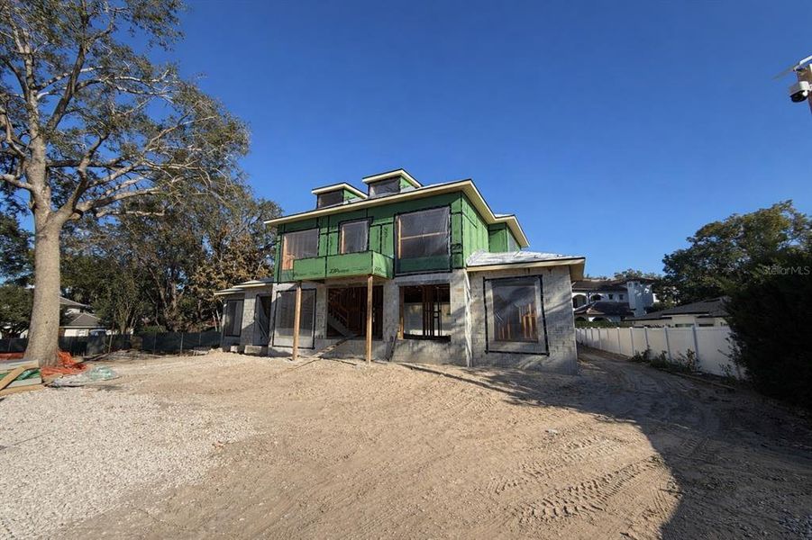 In-progress construction of a new home in , Winter Park, FL (Image 11).