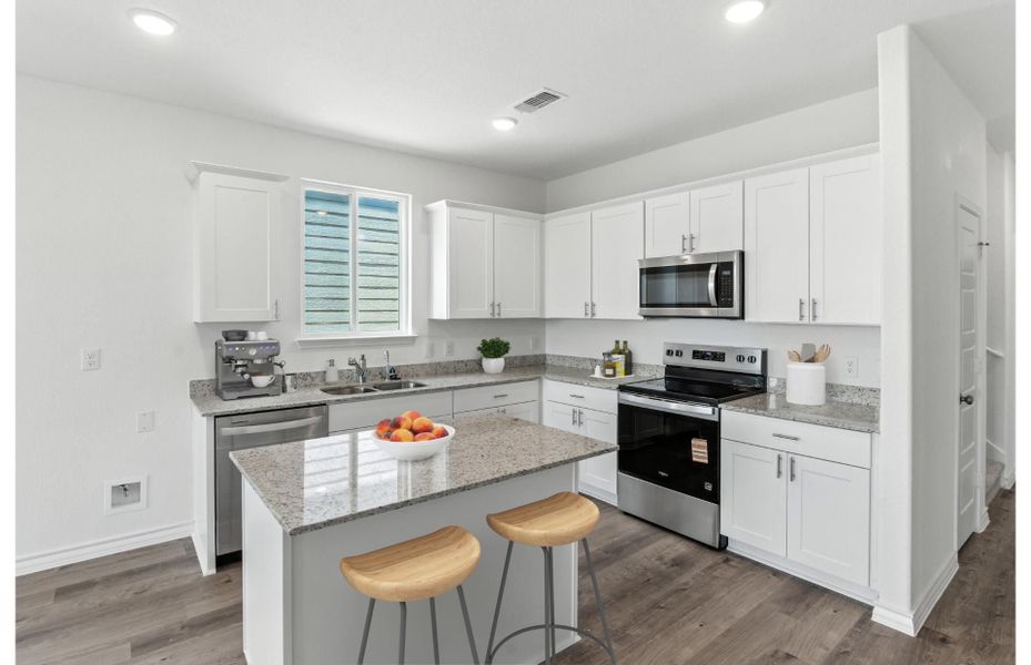 Representative furnished interior of a home built from the Dinero by Centex in Davis Ranch, San Antonio (Image 9).