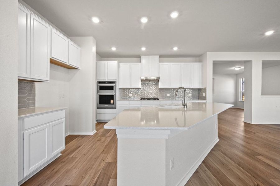 Furnished interior view inside a new home in Salerno - Classic Collection, Round Rock (Image 5).