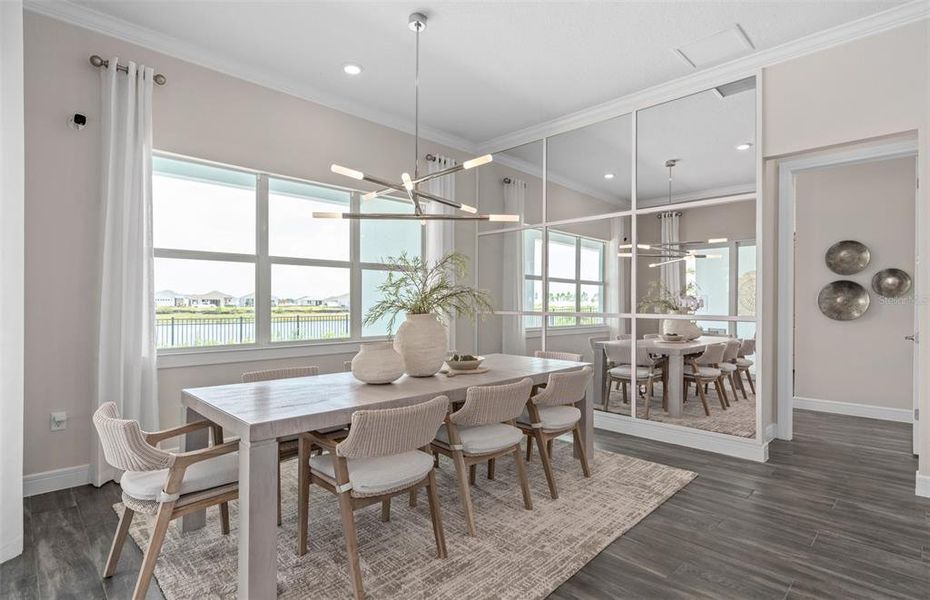 Furnished interior view inside a new home in Del Webb Oasis, Winter Garden (Image 9).