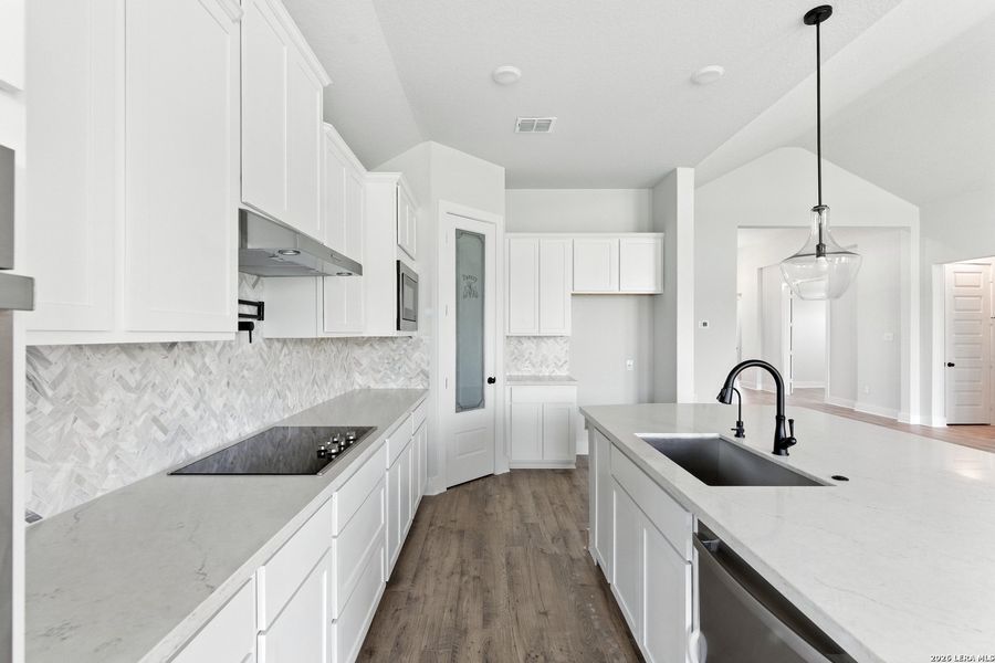 Furnished interior view inside a new home in Alsatian Oaks, Castroville (Image 8).
