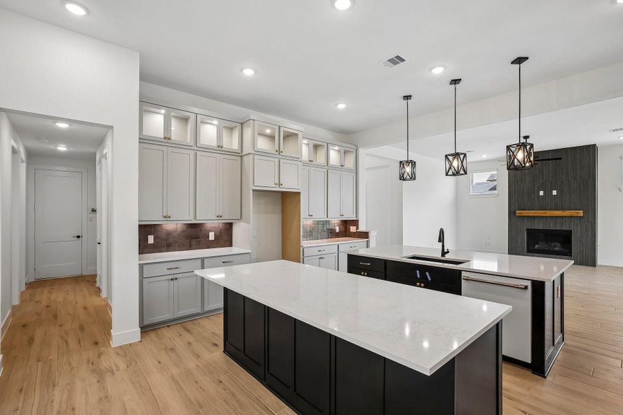 Furnished interior view inside a new home in Riceland 60',65',70', Old River-Winfree (Image 8).