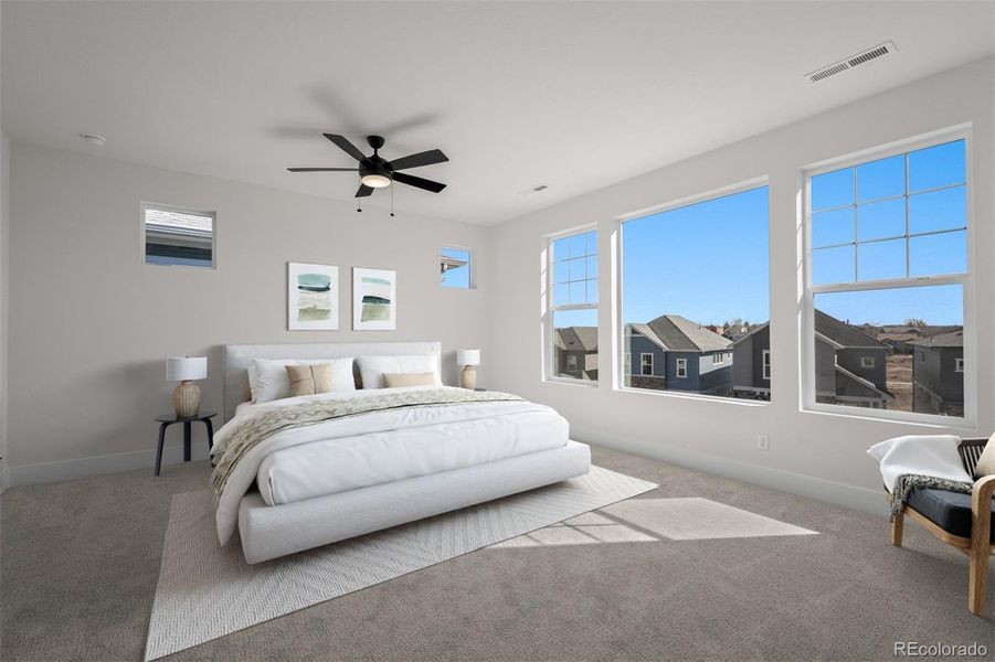 Furnished interior view inside a new home in Trailside at Cottonwood Creek, Colorado Springs (Image 25).