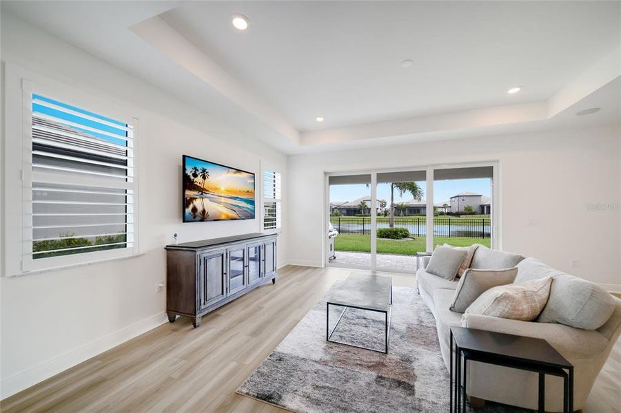Furnished interior view inside a new home in Sweetwater at Lakewood Ranch, Bradenton (Image 9).