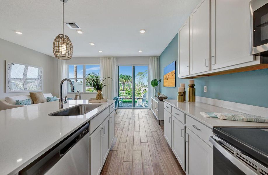 Furnished interior view inside a new home in Aspire at Hawks Ridge, Port St. Lucie (Image 8).