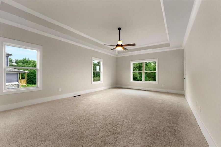 Spacious, unfurnished interior of a new home in Steeplechase, Hoschton (Image 35).