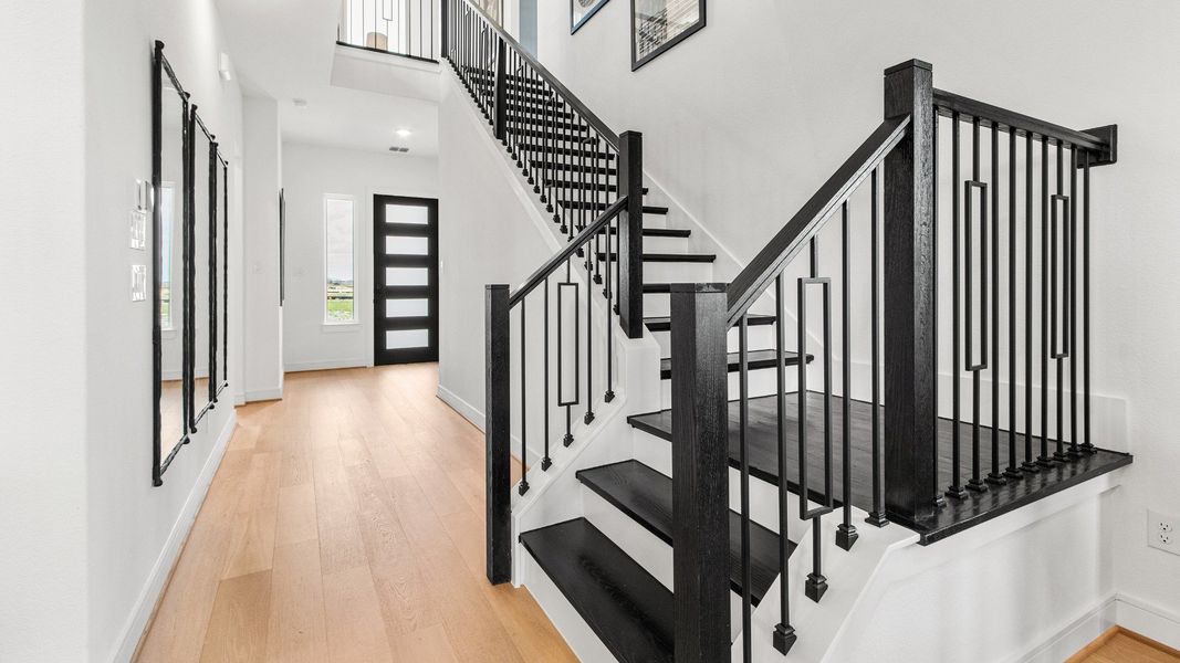 Furnished interior view inside a new home in Easthaven at Bridgeland Central, Cypress (Image 4).