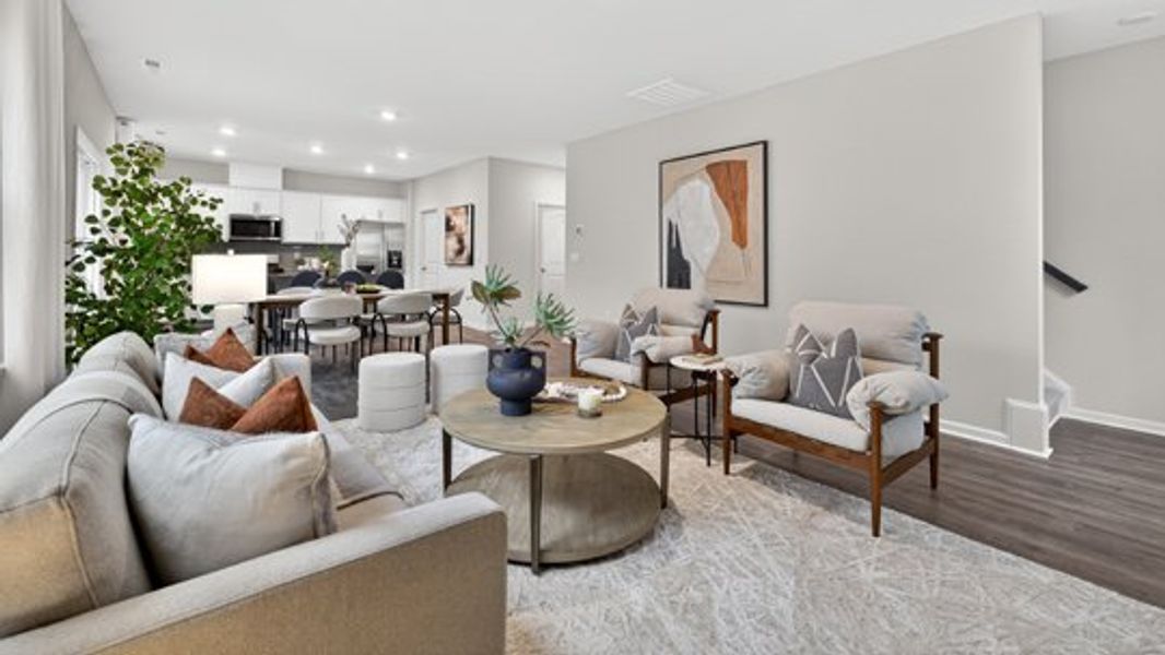 Representative furnished interior of a home built from the Galen by D.R. Horton in Collinswood, Aberdeen (Image 5).