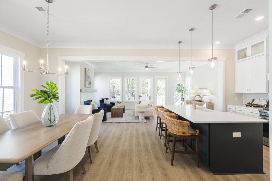 Furnished interior view inside a new home in Ferryboat Landing, Charleston (Image 22).