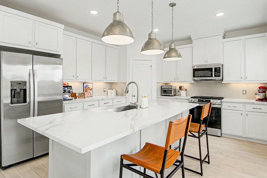 Furnished interior view inside a new home in , Cypress (Image 14).