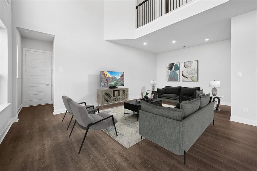 Furnished interior view inside a new home in The Retreat at Harvest, Argyle (Image 7). Furnished interior view inside a new home in The Retreat at Harvest, Argyle (Image 7).