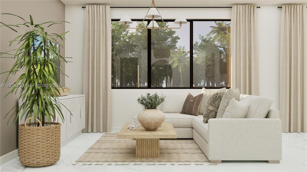 Furnished interior view inside a new home in Solterra, Sunrise (Image 9).