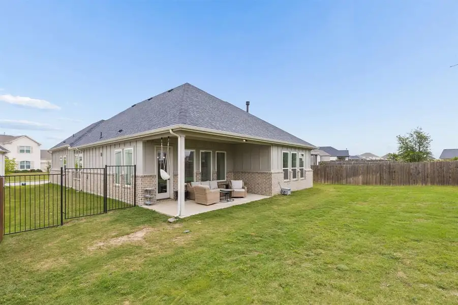 Exterior details and patio area of a home in , Aledo (Image 3).