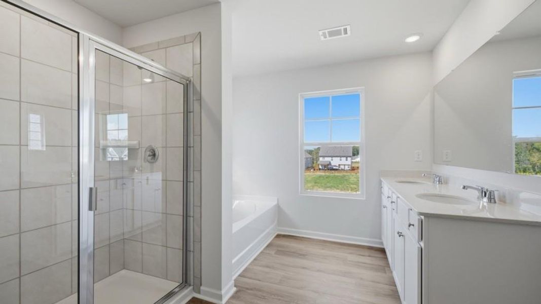 Furnished interior view inside a new home in Hamptons at Riverwood South, Dallas (Image 12).