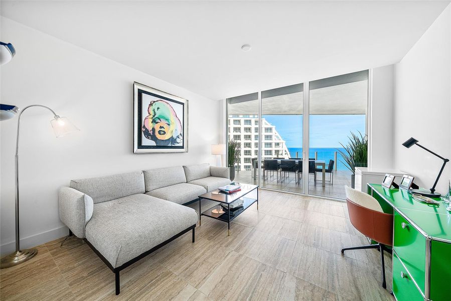 Furnished interior view inside a new home in , Fort Lauderdale (Image 7).