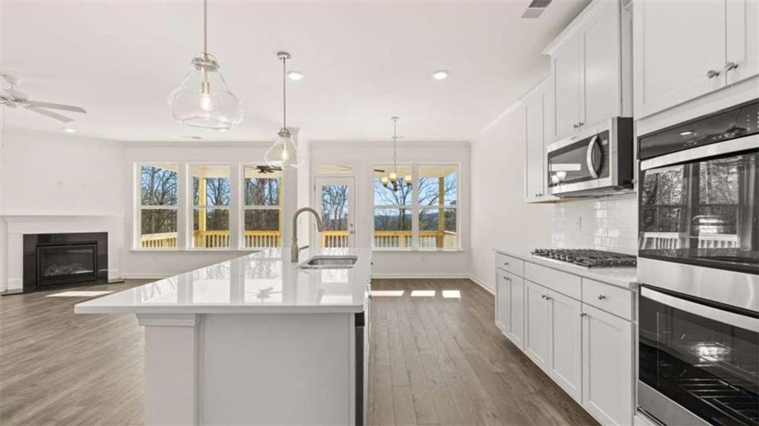 Furnished interior view inside a new home in Water Oak Estates, Lawrenceville (Image 14).