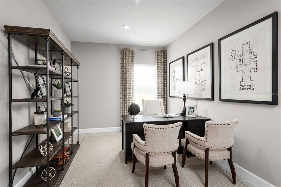Furnished interior view inside a new home in Reserve at Lake Meadows, Ocoee (Image 12).