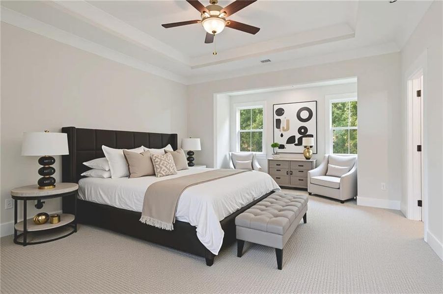 Furnished interior view inside a new home in , Cumming (Image 18).