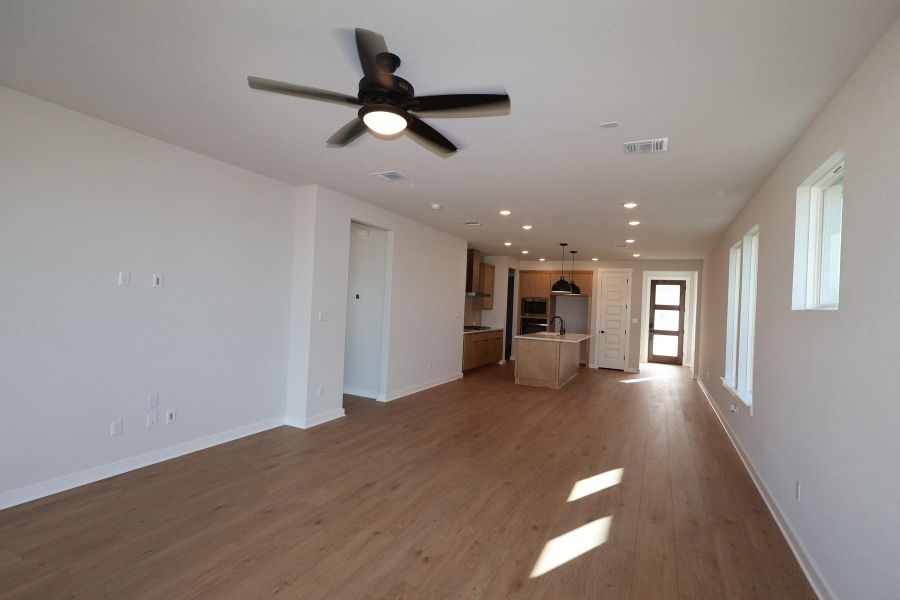 Spacious, unfurnished interior of a new home in Lariat, Liberty Hill (Image 11). Spacious, unfurnished interior of a new home in Lariat, Liberty Hill (Image 11).
