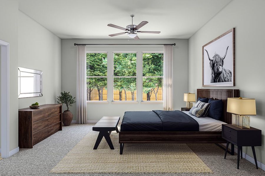 Furnished interior view inside a new home in Arbor Collection at Heritage, Dripping Springs (Image 12).