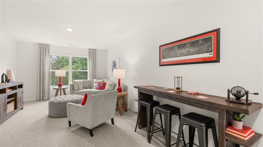 Furnished interior view inside a new home in Bridle Creek, Locust Grove (Image 11). Furnished interior view inside a new home in Bridle Creek, Locust Grove (Image 11).
