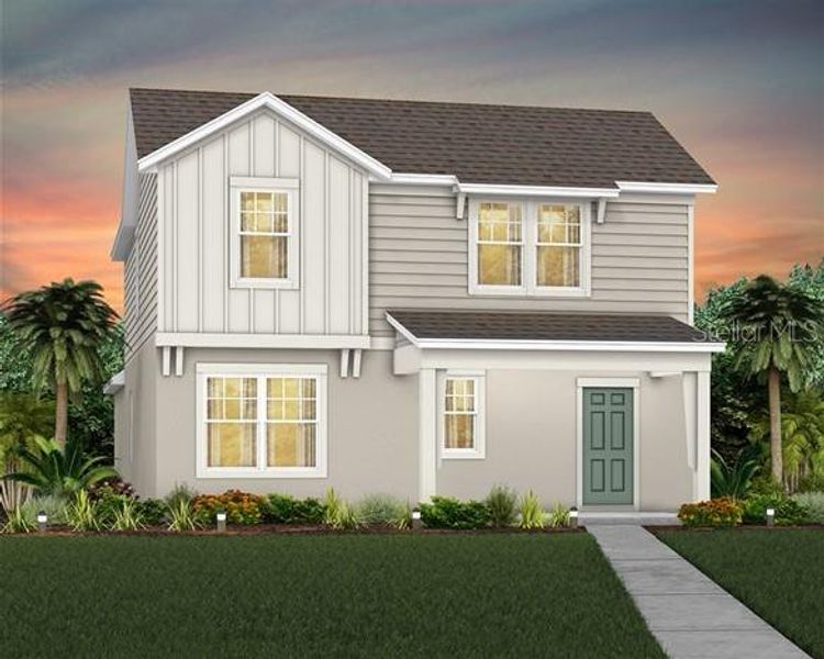 Exterior Design. Artistic rendering for this new construction home. Pictures are for illustrative purposes only. Elevations, colors and options may vary. Exterior Design. Artistic rendering for this new construction home. Pictures are for illustrative purposes only. Elevations, colors and options may vary.