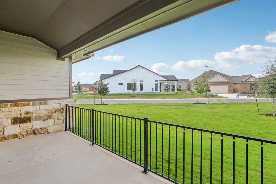Balcony with a residential view